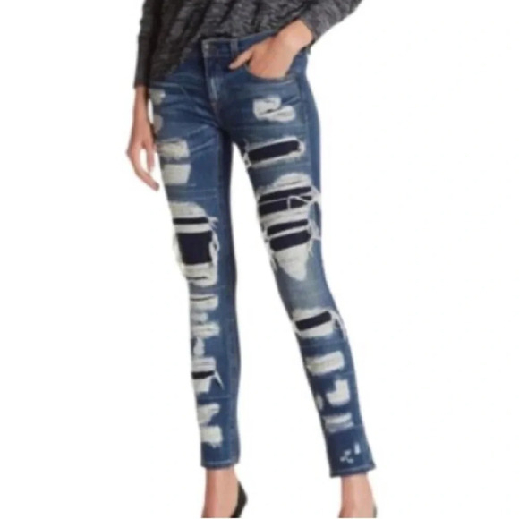 Rag & Bone Dre Distressed Jeans Size 31 in color Ada Brigade - Picture 1 of 15